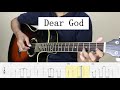 DEAR GOD - AVENGED SEVENFOLD - Fingerstyle Guitar Tutorial TAB
