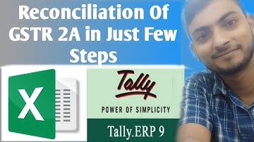 GSTR 2A RECONCILIATION IN EASY STEPS BY USING EXCEL ADVANCE FEATURE