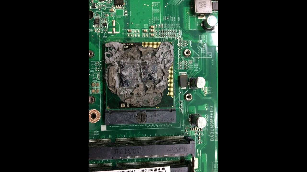 i3-370M Thermal pad failure cleanup