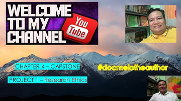 Chapter 4  Capstone Project  1 - Research Ethics