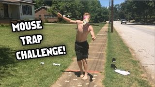 Walking On Mouse Traps Blindfolded & Barefoot