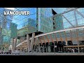 🇨🇦 4K WALK CANADA -  Downtown Vancouver BC. Sunny Day. March 05 2023.