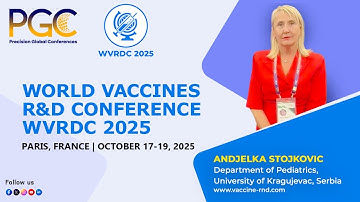 Andjelka Stojkovic - Testimonial at World Vaccines R&D Conference 2025 (WVRDC 2025), Paris, France