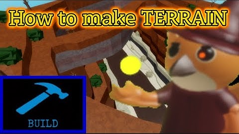 How to make TERRAIN in Roblox Piggy Build Mode!