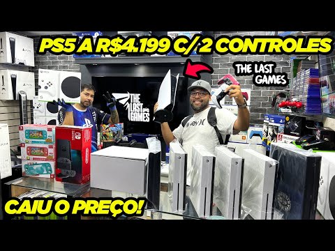 PS5 A R$4.199 com 2 CONTROLES - THE LAST GAMES SANTA IFIGÊNIA