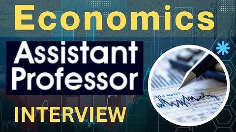 Economics Assistant professor interview | Economics interview questions with Answers | PD Classes 