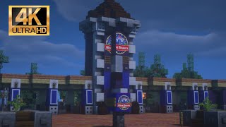 Visiting every single ride Alton towers minecraft (REMASTERED IN RTX)