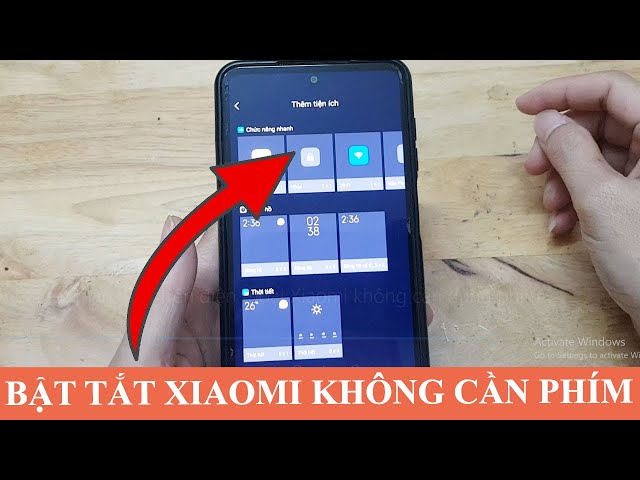 Cách bật tắt màn hình trên điện thoại Xiaomi không cần dùng phím