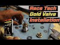 HOW TO INSTALL RACETECH FORK GOLD VALVES|SHIM TUTORIAL