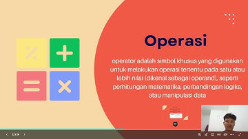 VARIABLE, TIPE DATA, DAN OPERATOR? APASIH ITU?!?!