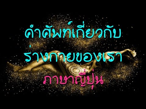 คําศัพท์ภาษาญี่ปุ่น หมวดต่างๆ  New Update  คำศัพท์เกี่ยวกับร่างกายของเรา ภาษาญี่ปุ่น