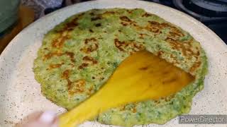 كريب بالسبانخ والجرجير صحي ولذيذ     Crêpe saine par excellence,délicieuse et importané??