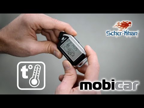 Как настроить автозапуск на сигнализации SCHER-KHAN MOBICAR с брелка по температуре