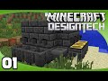 DesignTech - Ep. 1: Basic Tinker's Construct Tools | Minecraft Modded Survival Let's Play