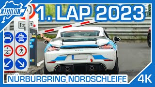 1. LAP 2023 - Whats New in 2023 on NÜRBURGRING NORDSCHLEIFE BTG 4K - Porsche 718 GT4 MR