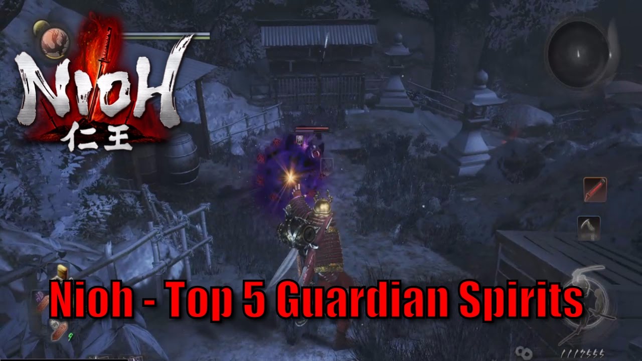 Nioh - Top 5 Guardian Spirits (including DLC) - YouTube