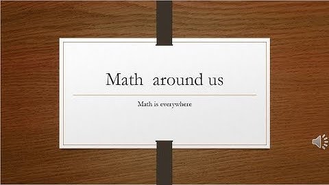 Math  around us