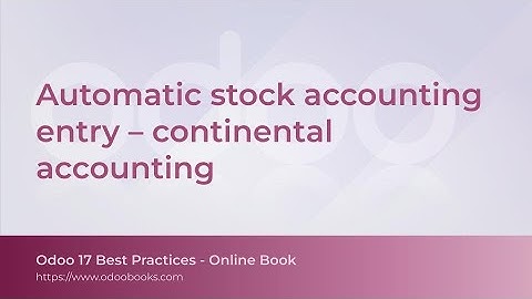 Automatic stock accounting entry – continental accounting