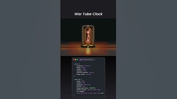 War Tube Clock ⏰ | Creative CSS Animation | Modern UI Design 🔥