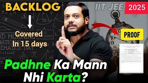 don't cover backlog❌🚫🔥||Backlog problem solved😱✅🚨||ft.Rajwant sir PW|| #motivation #iitjee #jee2025