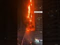 A Huge Fire Broke Out At A High Rise Residential Building In Ajman United Arab Emirates 