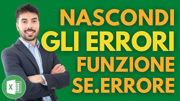 NASCONDERE gli ERRORI su EXCEL - FORMULA SE.ERRORE