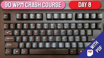 90 WPM Crash Course for English Typing - Day 8 | Free Typing Lessons | Tech Avi