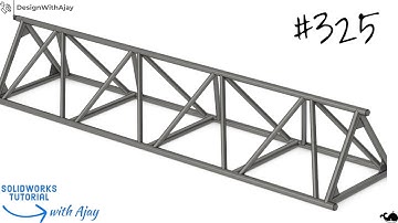 How to design a Triangle Light Truss #325 |SolidWorks | | design with ajay | @DesignWithAjay​