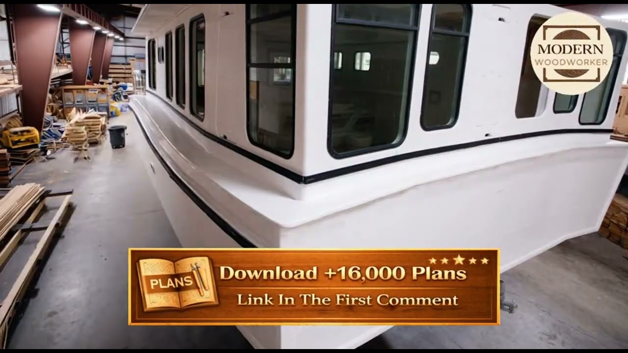 Build Your Dream 45ft Houseboat from Scratch | Simple Step by Step Plans