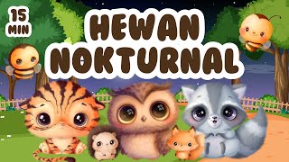 BELAJAR MENGENAL NAMA-NAMA HEWAN NOKTURNAL | UNTUK ANAK DALAM BAHASA INDONESIA