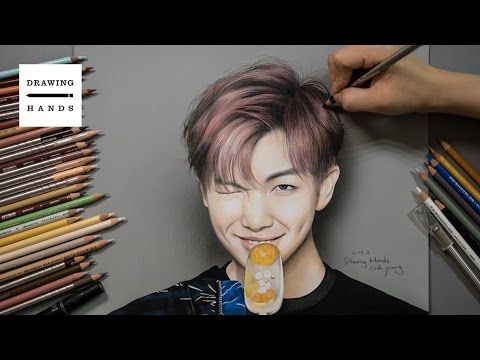 Speed Drawing BTS - Rapmonster [Drawing Hands] - YouTube