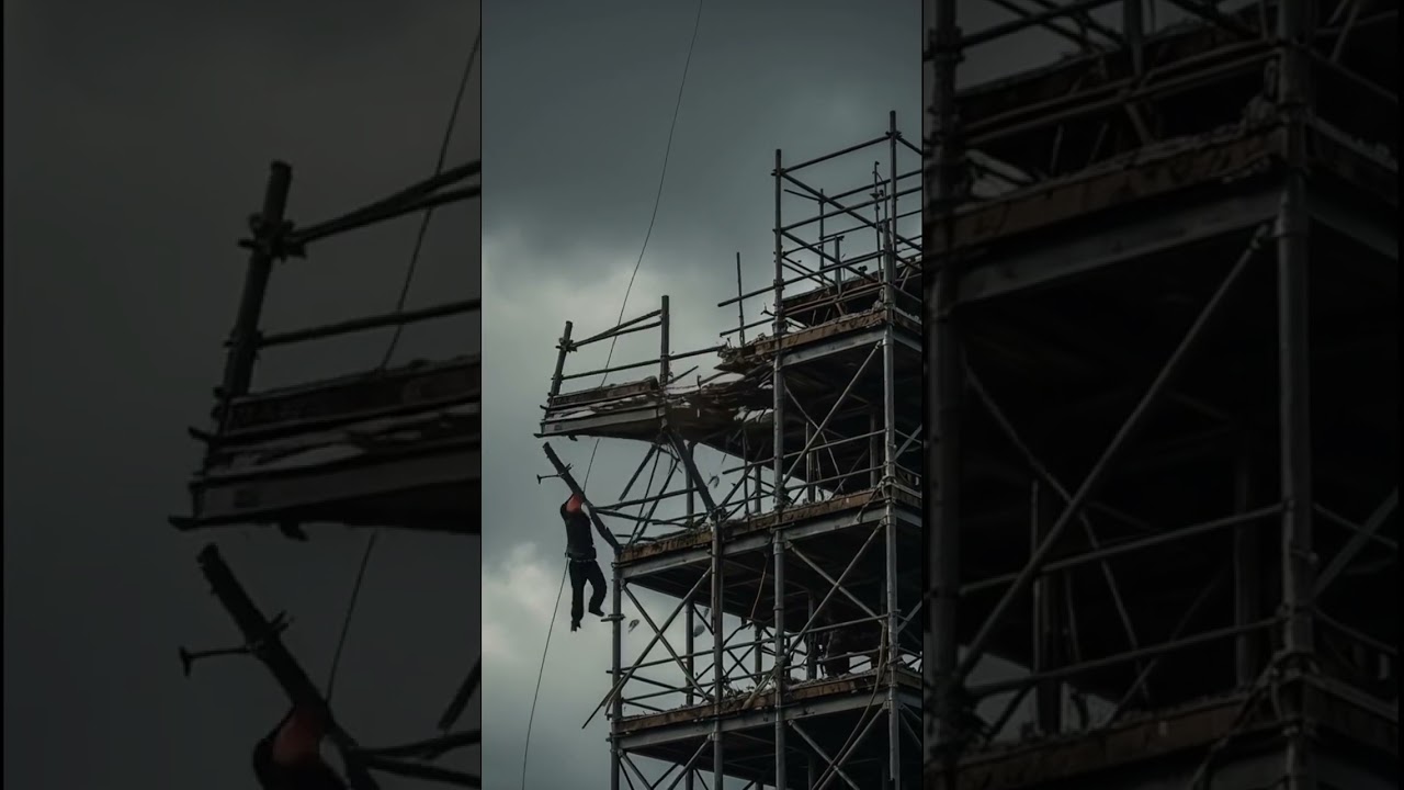 Scaffolding Collapse at Building Site | AI Demolish