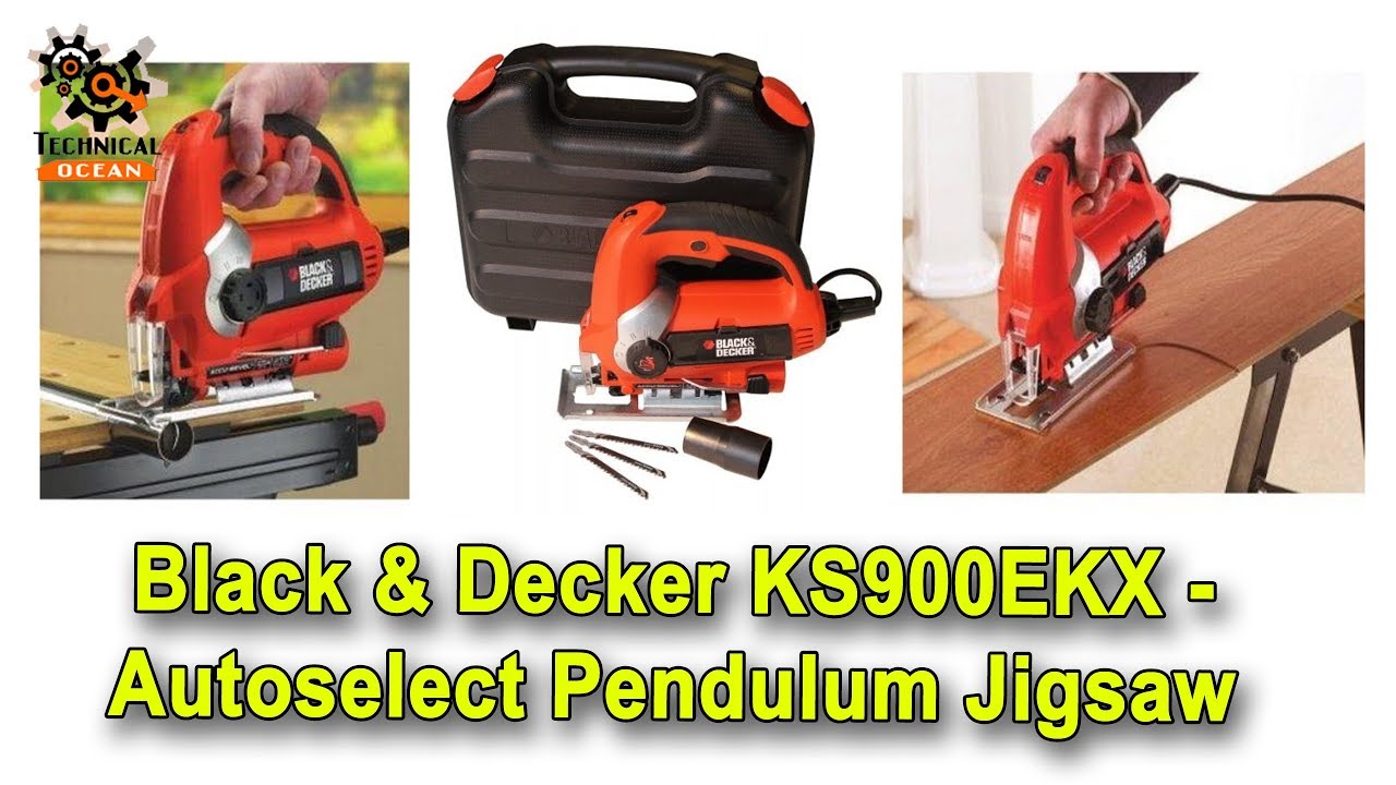 Black and Decker KS900EK 220 Volt Pendulum Jigsaw for Export Overseas Use
