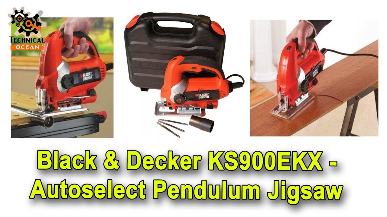 Black Decker ks900ek 600 W Jigsaw with Sightline Variable Speed A