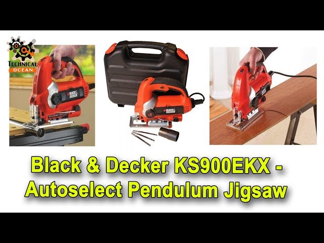 Black and Decker KS900EK 220 Volt Pendulum Jigsaw for Export Overseas Use