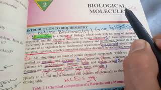 First year biology|| CH 2 || important short and long Questions|| CH Biological molecules||