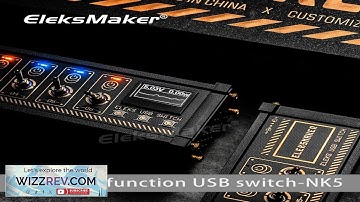EleksMaker NK2 USB Switch Independent Control Button Switch Retro Gold Plating Table Review