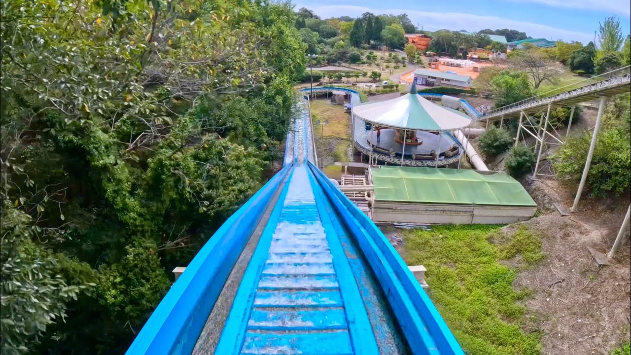 急流すべり on-ride POV (乗車映像) / みろくの里