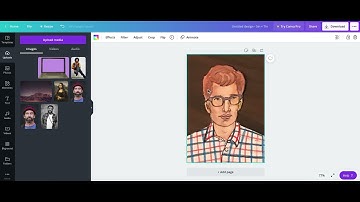 Making a 5 x 7 Trading Card in Canvas