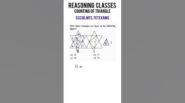 triangle counting | reasoning short tricks | sss gd, mts, tet exams question | mathscan| # shorts