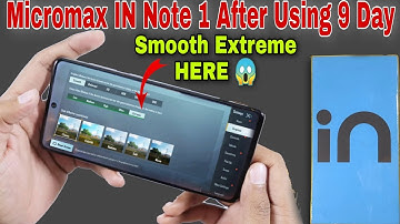 Micromax IN Note 1 PUBG Test | Micromax IN Note 1 After Using 9 Day Smooth Extreme Gameplay Review