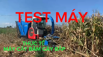 TEST: THỰC TẾ MÁY THU CỎ VOI, THU CÂY NGÔ SINH KHỐI
