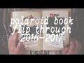 2016-2017 polaroid photo journal flip through