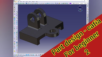 Catia V5 Practice Design 2 For beginners | Catia Part Modeling | Part Design