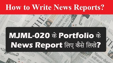 How to Write News Report ? Portfolio MJML-020