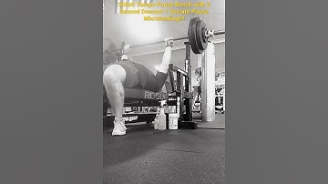 Tempo Pause Bench Press 306x5 Micro loading - 2 Second Descent 1 Second Pause #Shorts