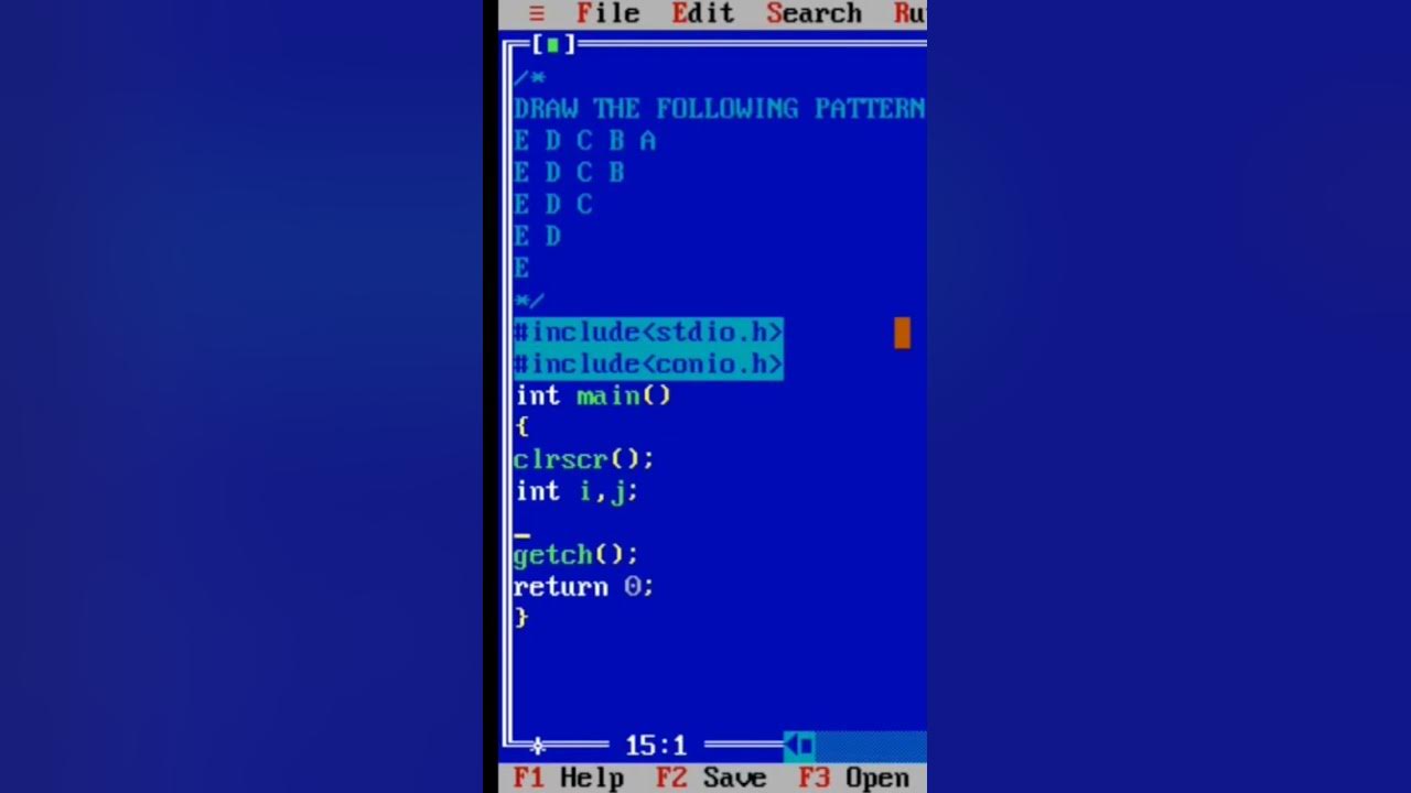 Pattern Program in C Programming - YouTube