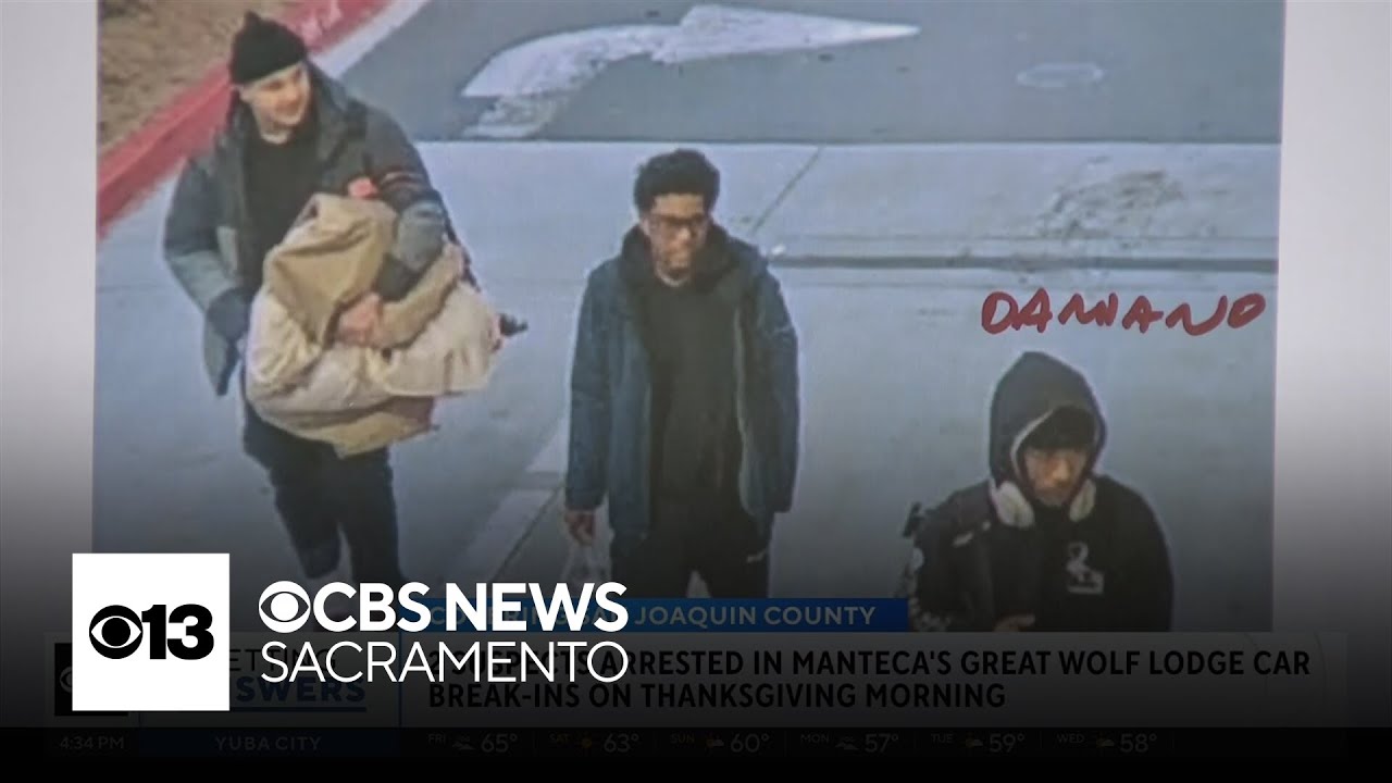 2 arrested in connection with Thnksgiving car break-ins at Manteca's Great Wolf Lodge