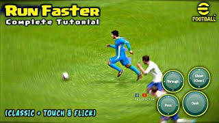 How To Run Faster in eFootball 2023 Mobile | Dribbling Skill Tutorial