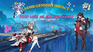 cozy snezhnaya prep❅✧ asmr genshin impact ⚜ w/ lore rambles, whispers, keyboard   rain sounds ༊*·˚